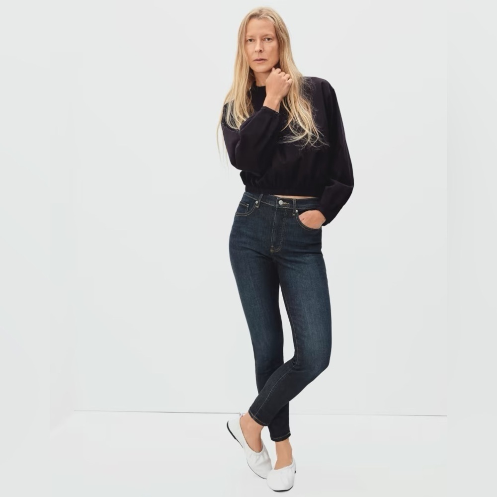 EVERLANE The High Rise Skinny Dark Indigo Size 29R